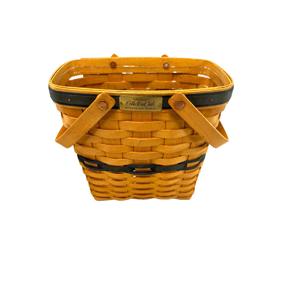 1999 Longaberger Collectors Club Membership Basket w/Protector & Signatures MINT - Picture 2 of 4